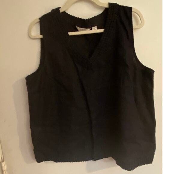Liz Claiborne Tops - Liz Claiborne Navy, Sleeveless Top Size XL